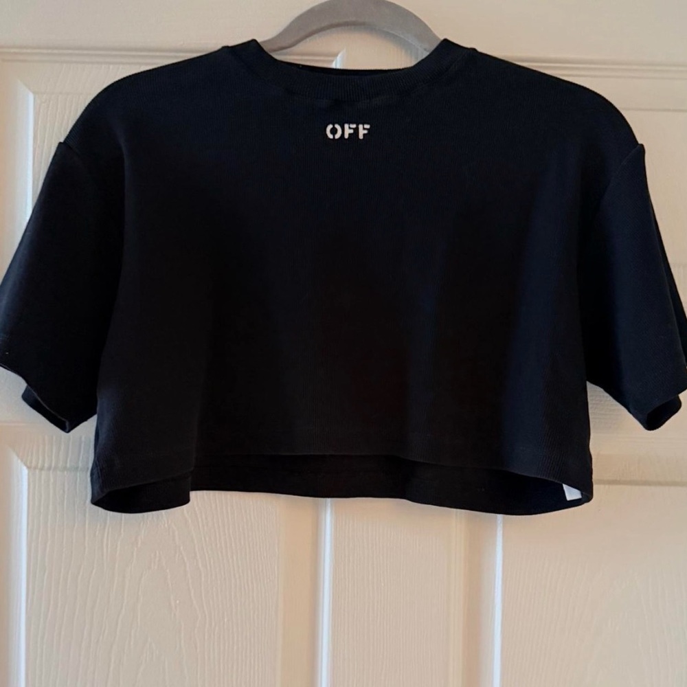 Off-White Knit Crop Top